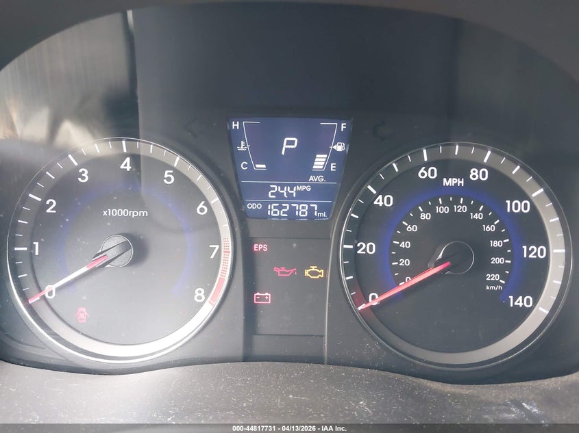 2013 Hyundai Accent Gls VIN: KMHCT4AEXDU487904 Lot: 44817731