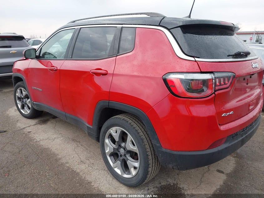 Vin: 3c4njdcb1jt402539, lot: 45315431, jeep compass limited 4x4 20183