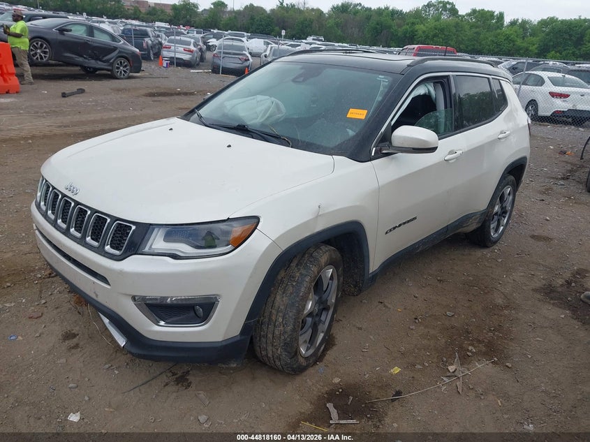 2018 Jeep Compass 2.4 Limited Fwd white Lot 111044818160 Vin 3C4NJCCB2JT240365