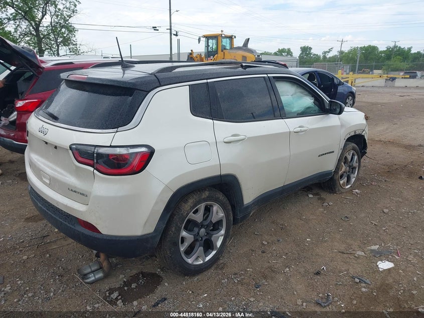 2018 Jeep Compass 2.4 Limited Fwd white Lot 111044818160 Vin 3C4NJCCB2JT240365