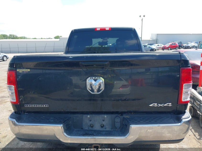2022 Ram 2500 6.7 Big Horn 4x4 6'4 Box Black Lot 111044818272 Vin 3C6UR5DL2NG248124