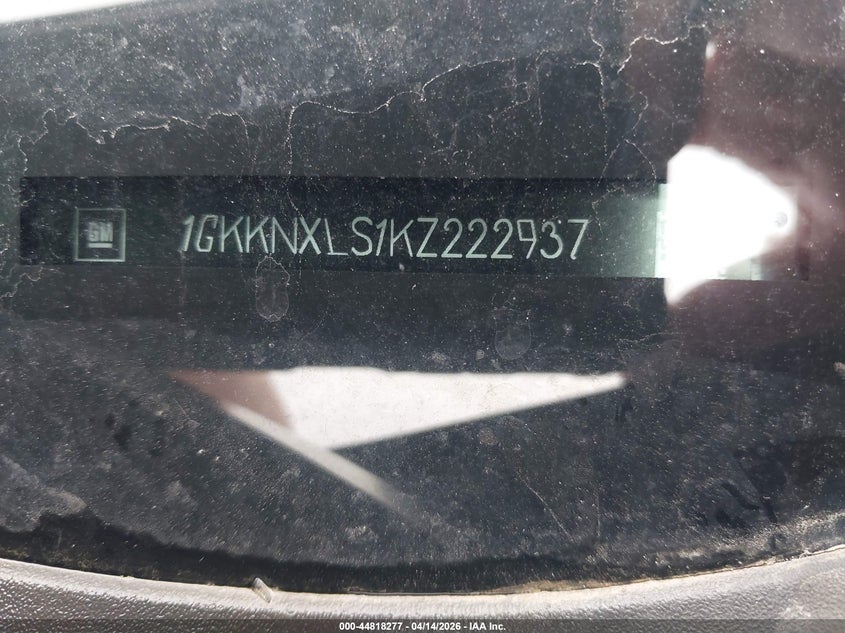 2019 GMC Acadia Denali VIN: 1GKKNXLS1KZ222937 Lot: 44818277