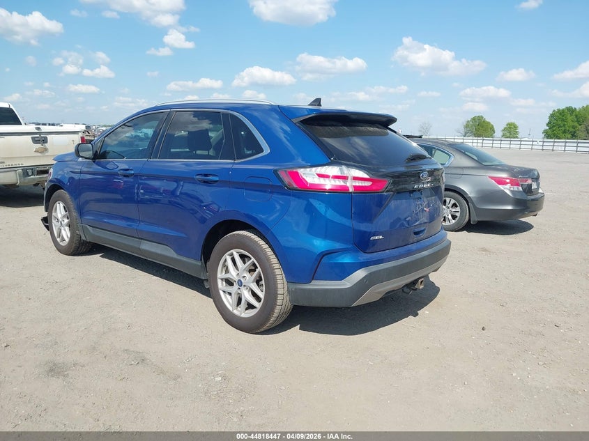 2021 Ford Edge 2.0 Sel blue Lot 111044818447 Vin 2FMPK4J91MBA19539