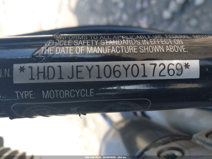2006 Harley-Davidson Flst VIN: 1HD1JEY106Y017269 Lot: 44818520