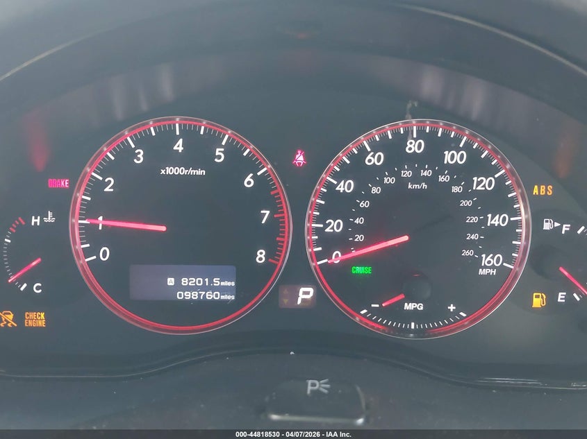 2008 Subaru Outback 2.5Xt Limited VIN: 4S4BP63C784312975 Lot: 44818530