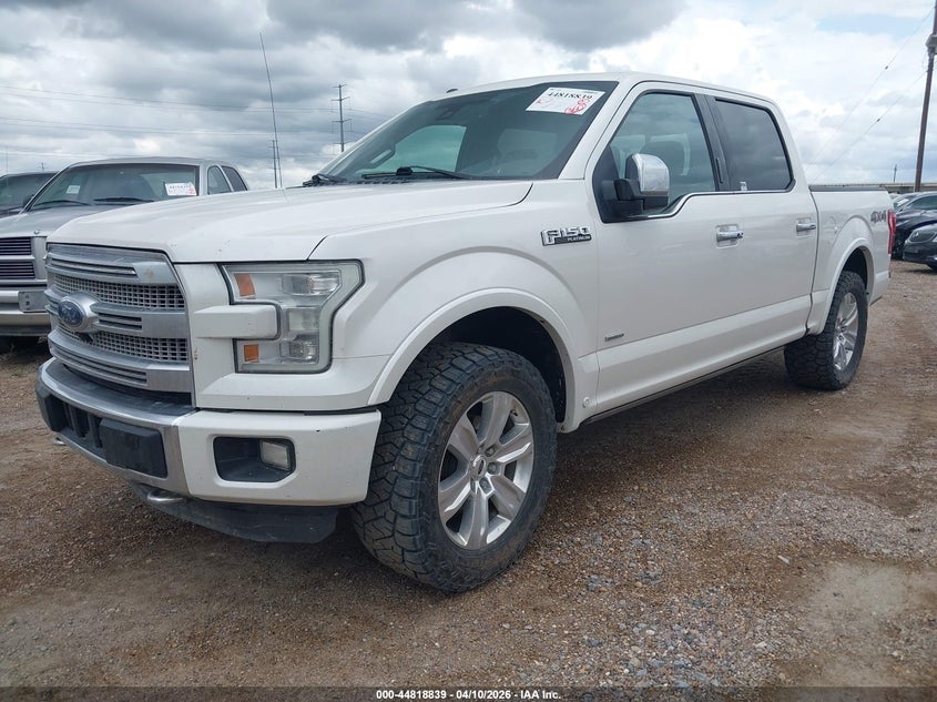 Vin: 1ftew1eg5gfc85611, lot: 45316111, ford f-150 platinum 20162