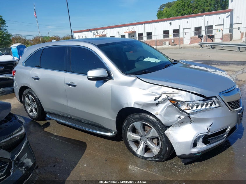 2014 Acura Mdx VIN: 5FRYD4H25EB024001 Lot: 44819048