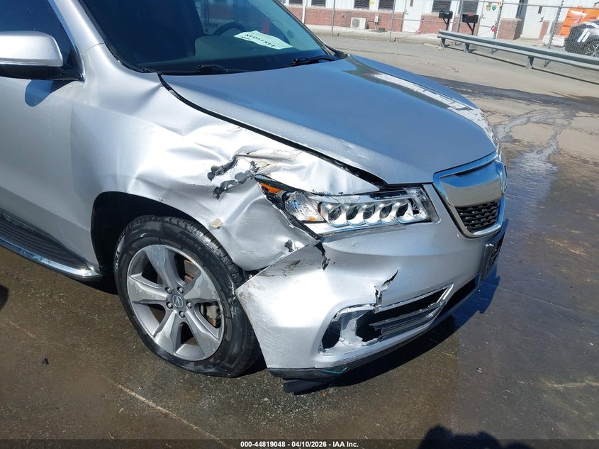 2014 Acura Mdx VIN: 5FRYD4H25EB024001 Lot: 44819048