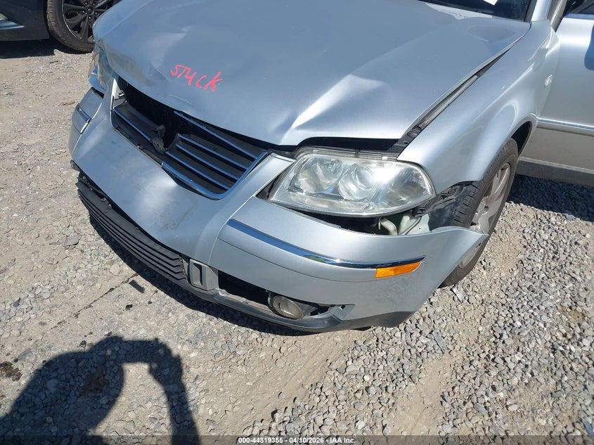 2003 Volkswagen Passat Glx VIN: WVWRH63B73P263534 Lot: 44819355