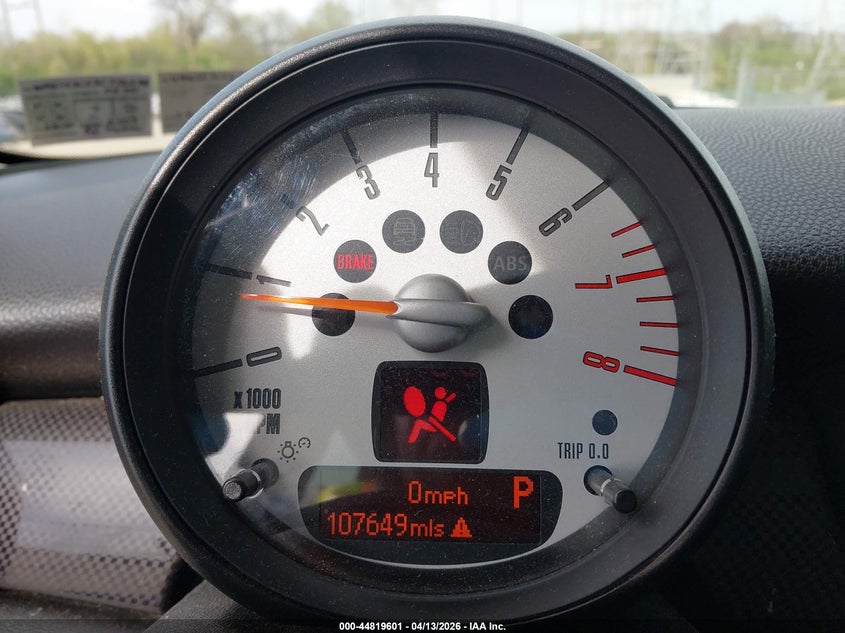 2012 Mini Cooper S VIN: WMWSV3C52CT385998 Lot: 44819601