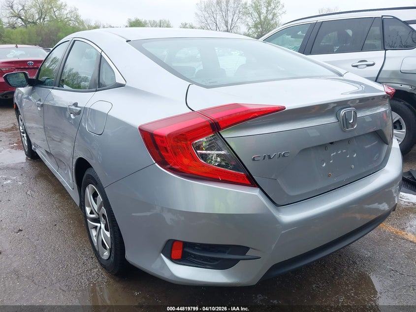 2016 Honda Civic 2.0 Lx silver Lot 111044819799 Vin 19XFC2F50GE212706