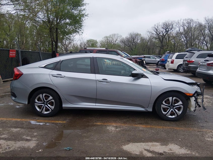 2016 Honda Civic 2.0 Lx silver Lot 111044819799 Vin 19XFC2F50GE212706