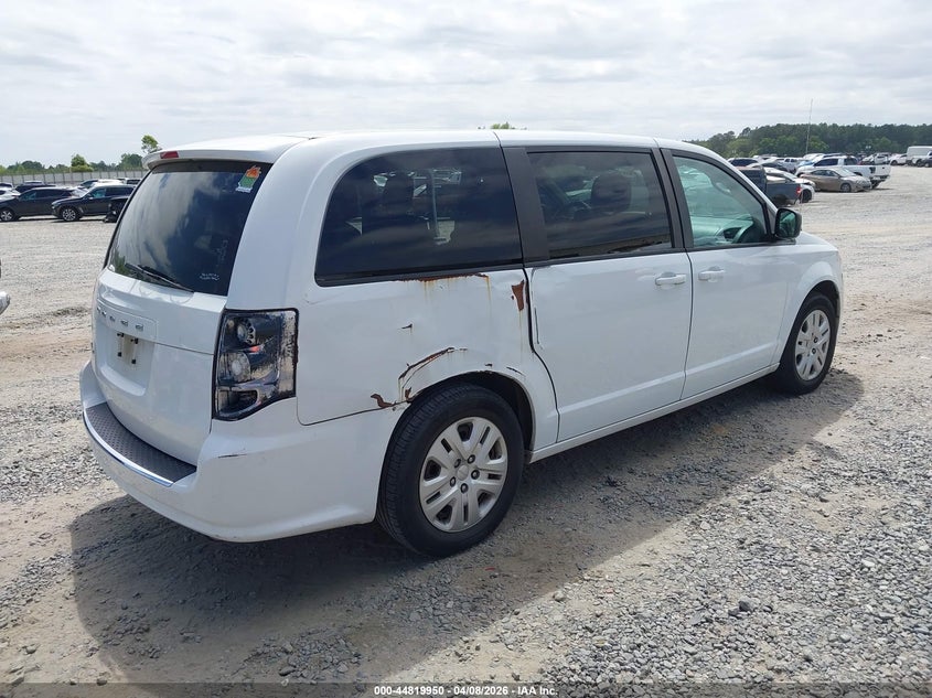 Vin: 2c4rdgbg2jr133784, lot: 45317222, dodge grand caravan se 20184