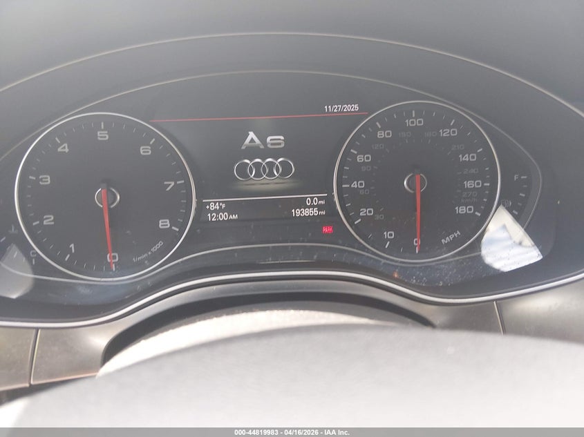 2012 Audi A6 3.0 3.0 Premium grey Lot 111044819983 Vin WAUHGAFC8CN093652