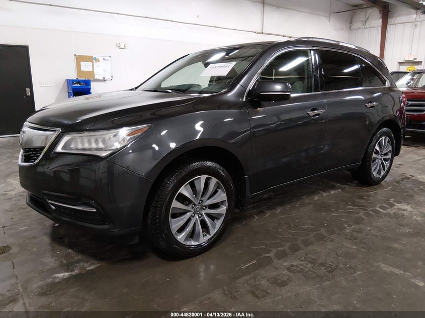 5FRYD4H41EB043307 2014 Acura Mdx 3.5 Mdx Technology Package grey