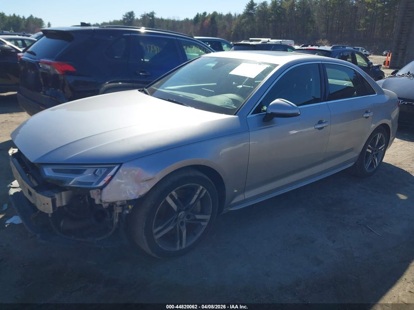 Vin: wauenaf41ja180900, lot: 45317334, audi a4 2.0t premium/2.0t tech premium 20182