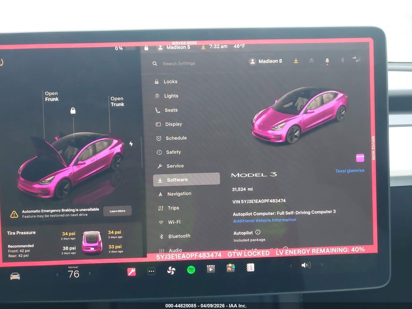 2023 TESLA MODEL 3 auction photo 7