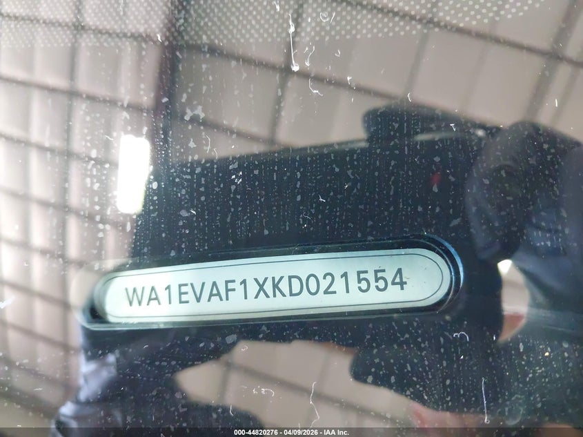 2019 Audi Q8 55 Premium VIN: WA1EVAF1XKD021554 Lot: 44820276