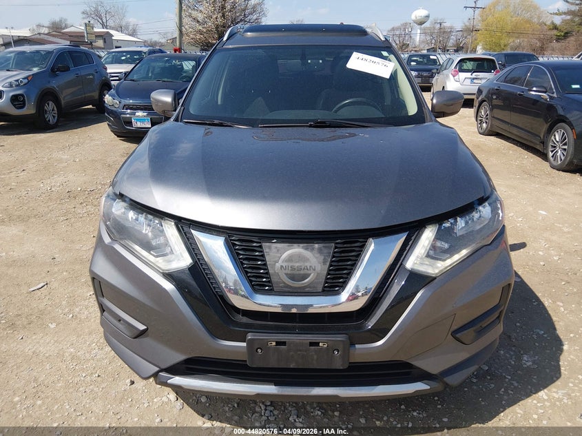 2017 Nissan Rogue 2.5 Sv grey Lot 111044820576 Vin 5N1AT2MVXHC849426