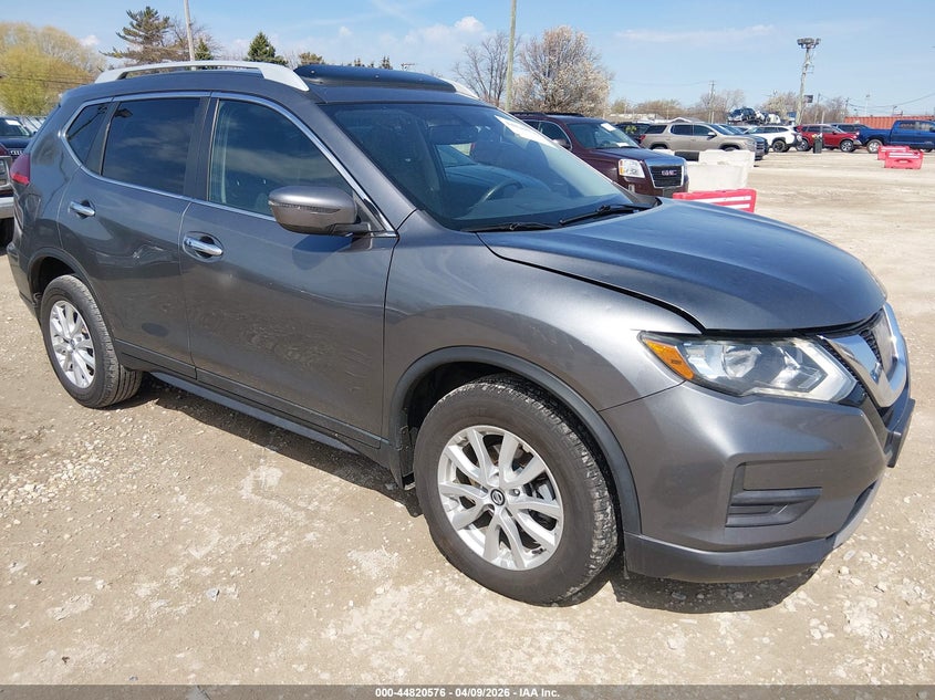 2017 Nissan Rogue 2.5 Sv grey Lot 111044820576 Vin 5N1AT2MVXHC849426