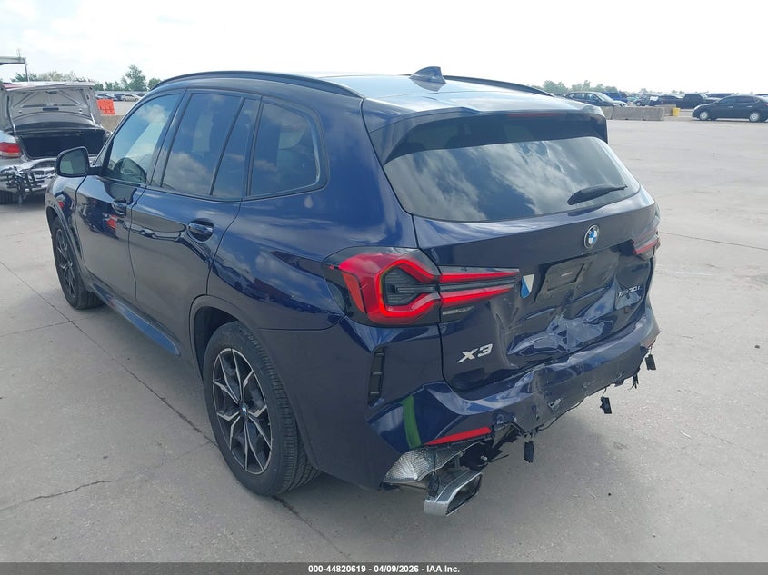 Vin: 5ux53dp07n9n10776, lot: 45317891, bmw x3 xdrive30i 20223