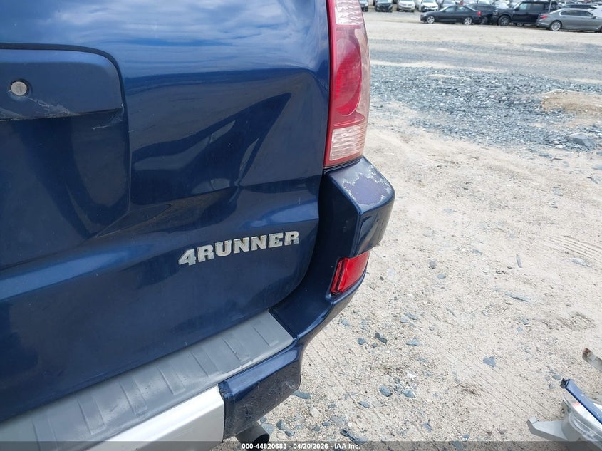 2003 TOYOTA 4RUNNER SPORT UTILITY VEHICLE 4.0L V-6 DOHC, VVT, 245HP