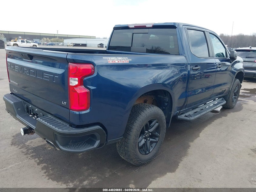 2020 Chevrolet Silverado 5.3 1500 blue Lot 111044820693 Vin 3GCPYFED2LG205034
