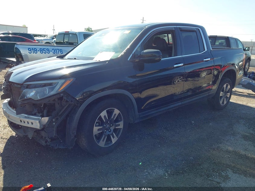 5FPYK3F7XHB031926 2017 Honda Ridgeline 3.5 Rtl-E black