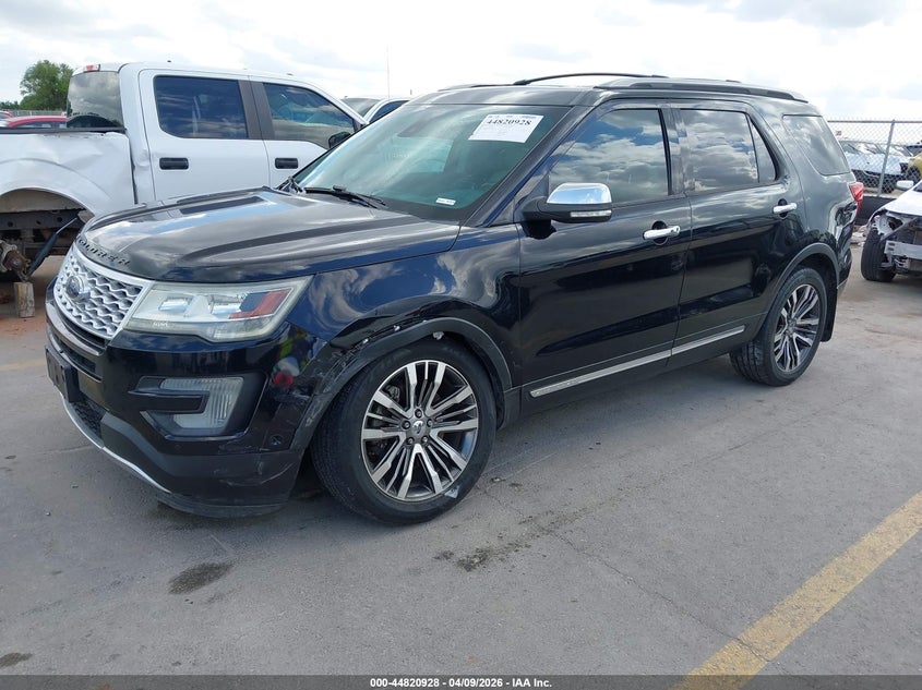 2016 Ford Explorer 3.5 Platinum black Lot 111044820928 Vin 1FM5K8HT0GGB61636