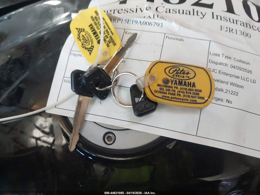 2009 Yamaha Fjr1300 A VIN: JYARP15E19A006793 Lot: 44821085