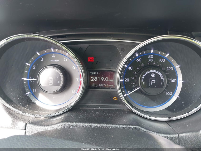 2013 Hyundai Sonata Gls VIN: 5NPEB4AC0DH754458 Lot: 44821268