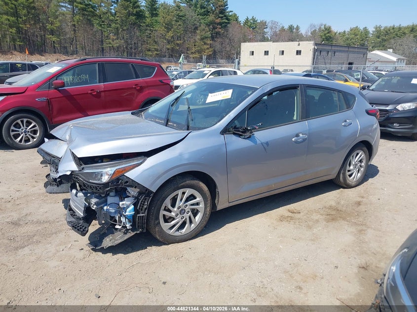 2025 Subaru Impreza 2.0 Base 5-Door silver Lot 111044821344 Vin JF1GUABC0S8321353