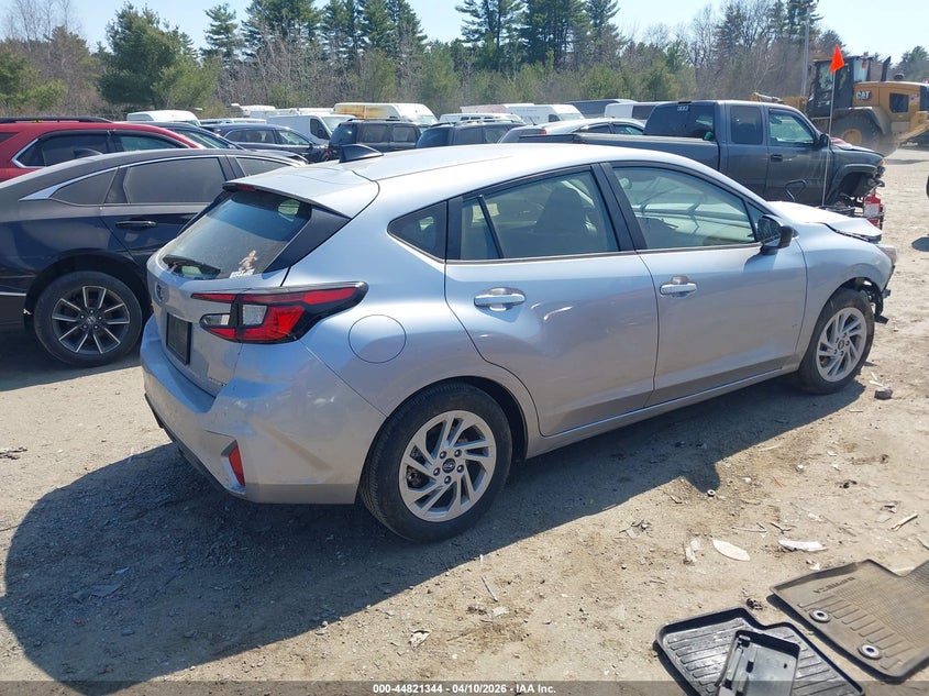 2025 Subaru Impreza 2.0 Base 5-Door silver Lot 111044821344 Vin JF1GUABC0S8321353