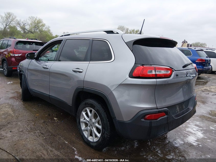 2018 Jeep Cherokee 2.4 Latitude Fwd silver Lot 111044821431 Vin 1C4PJLCB8JD536909