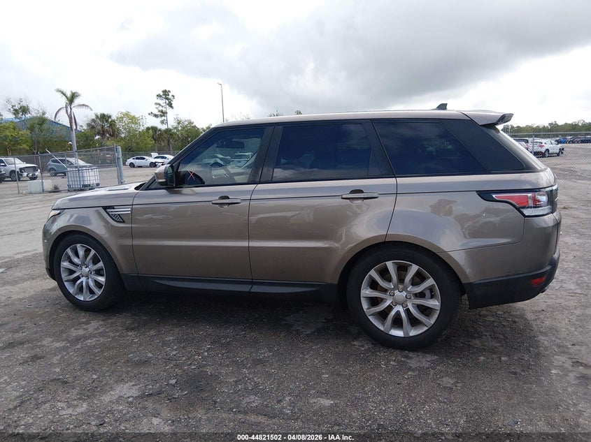 2016 Land Rover Range Rover Sport 3.0L V6 Turbocharged Diesel Hse Td6 VIN: SALWR2KF0GA627789 Lot: 44821502