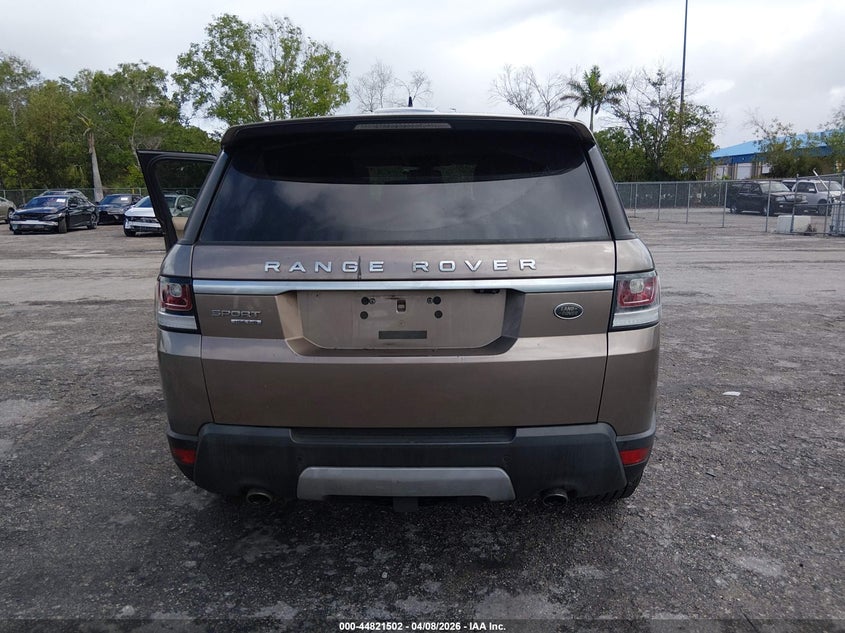 2016 Land Rover Range Rover Sport 3.0L V6 Turbocharged Diesel Hse Td6 VIN: SALWR2KF0GA627789 Lot: 44821502