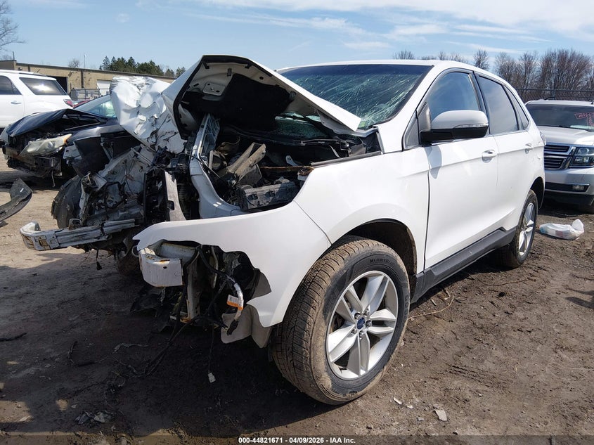 2FMPK4J89HBC40125 2017 Ford Edge 3.5 Sel white