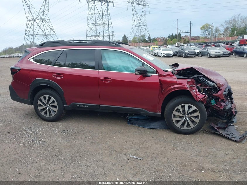 2025 Subaru Outback 2.5 Premium red Lot 111044821920 Vin 4S4BTADC7S3336140