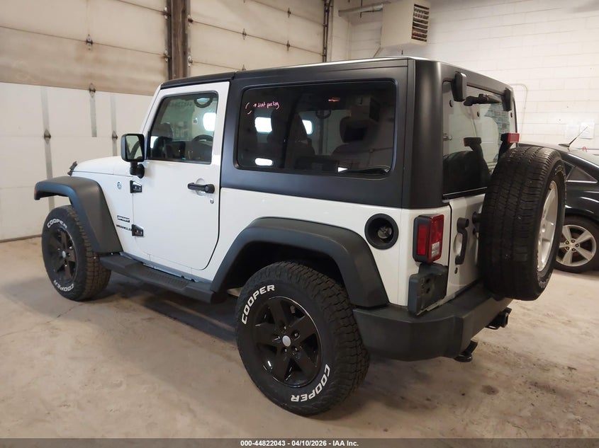 2017 Jeep Wrangler / 3.6 Sport 4X4 black Lot 111044822043 Vin 1C4AJWAGXHL698689