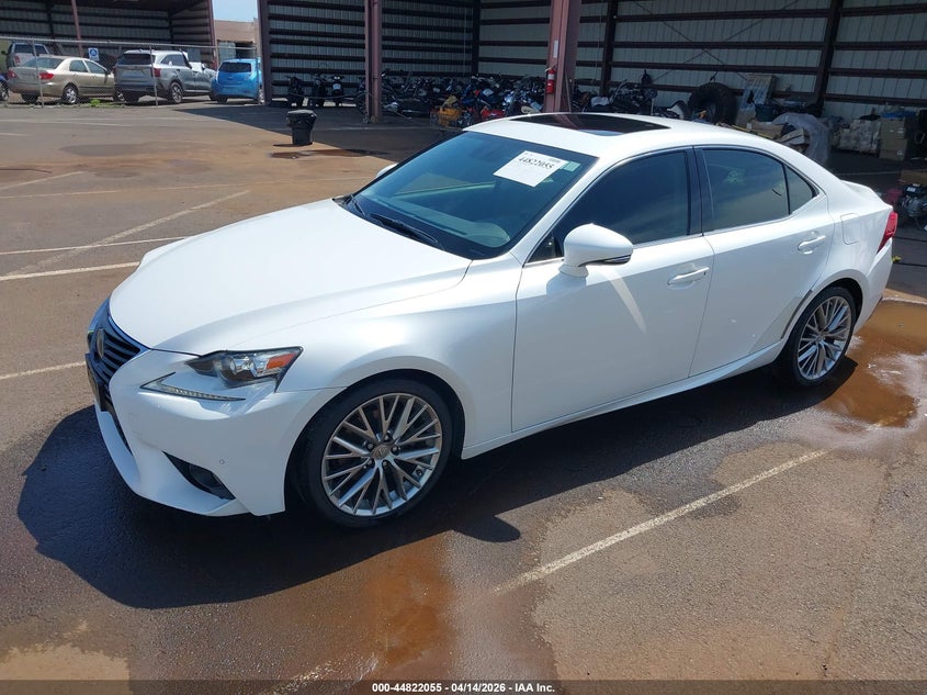 2014 Lexus Is 2.5 Is 250 white Lot 111044822055 Vin JTHBF1D24E5020723