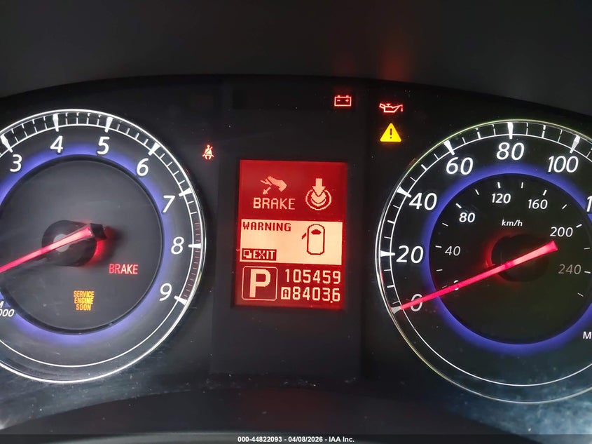 2008 Infiniti Ex35 Journey VIN: JNKAJ09E08M306649 Lot: 44822093