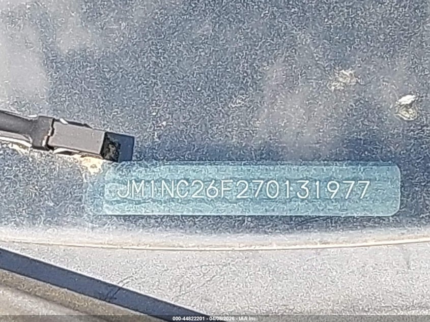2007 Mazda Mx-5 Grand Touring VIN: JM1NC26F270131977 Lot: 44822201