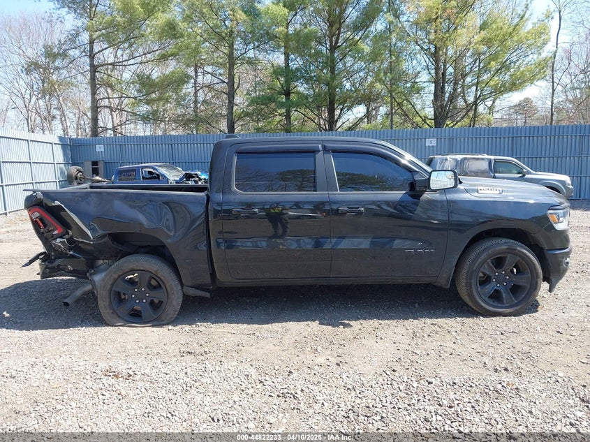 2022 Ram 1500 3.6 Ram Big Horn 4X4 5'7 Box black Lot 111044822233 Vin 1C6RRFFG5NN297322
