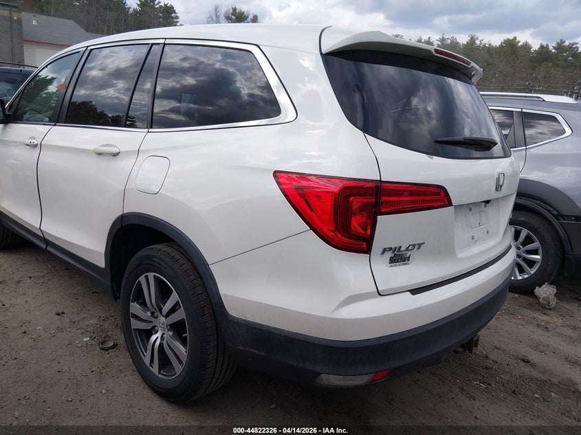 2018 Honda Pilot 3.5 Ex-L white Lot 111044822326 Vin 5FNYF6H55JB013995