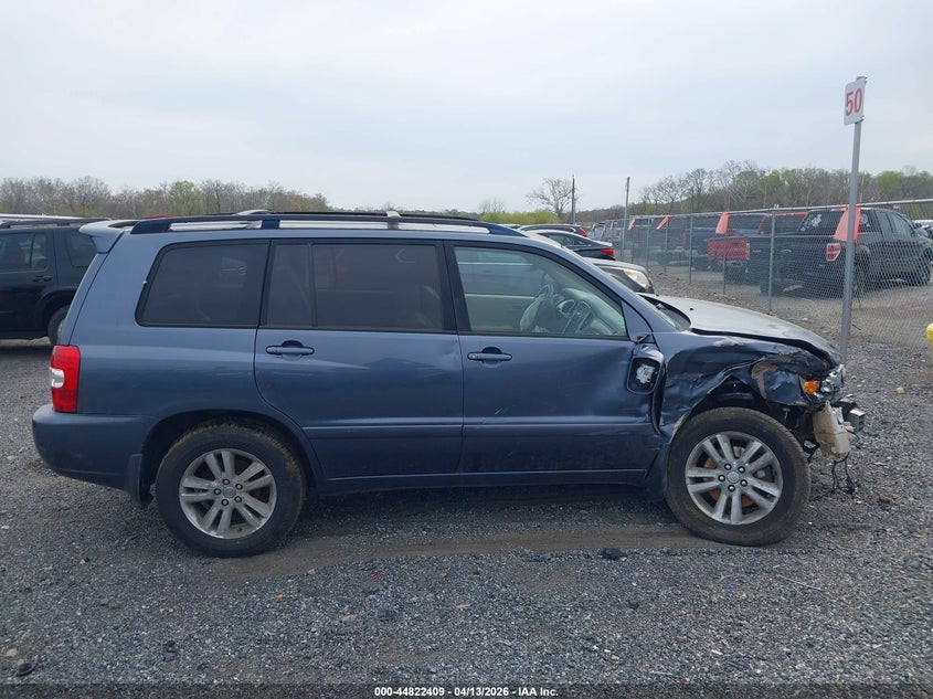 2006 Toyota Highlander Hybrid V6 VIN: JTEEW21A460009375 Lot: 44822409