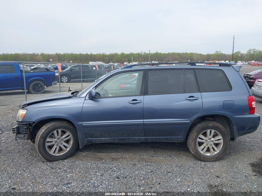 2006 Toyota Highlander Hybrid V6 VIN: JTEEW21A460009375 Lot: 44822409