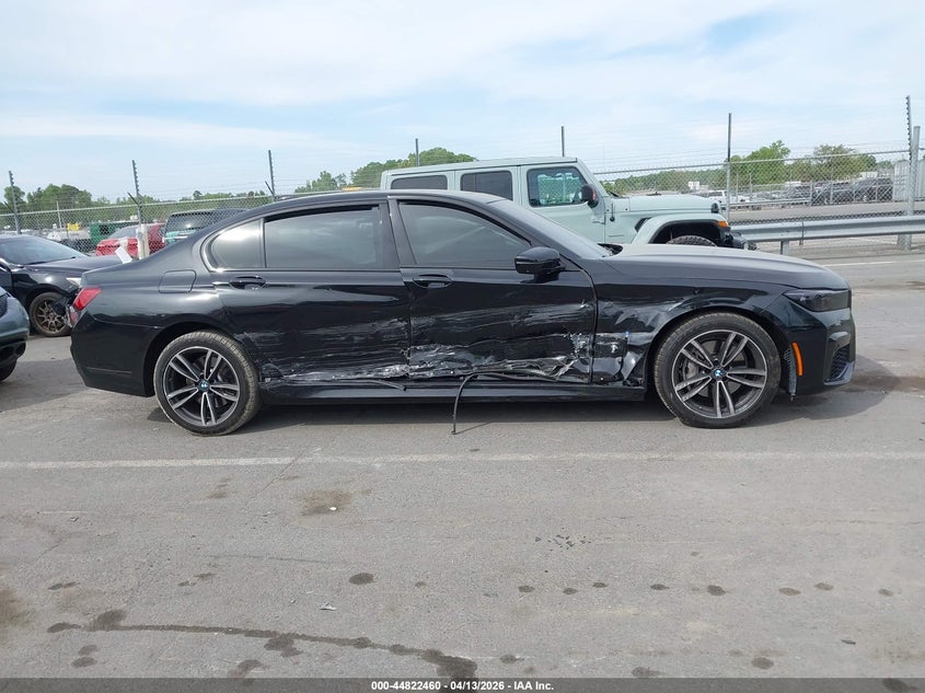 2022 BMW 740 I xDrive VIN: WBA7T4C01NCH09857 Lot: 44822460
