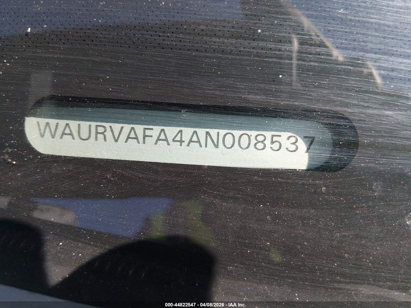 2010 Audi A8 L 4.2 VIN: WAURVAFA4AN008537 Lot: 44822547