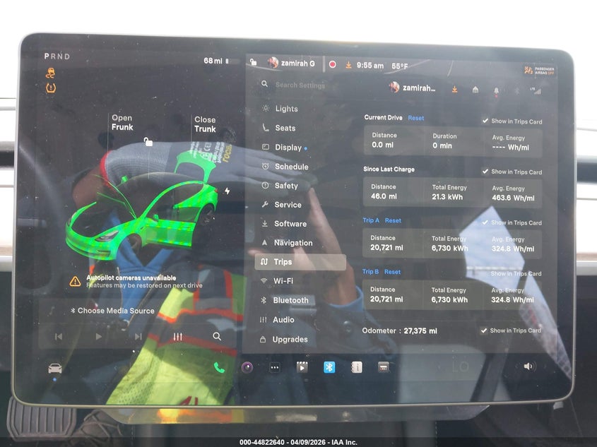 2021 Tesla Model 3 Long Range Dual Motor All-Wheel Drive blue Lot 111044822640 Vin 5YJ3E1EB8MF049288