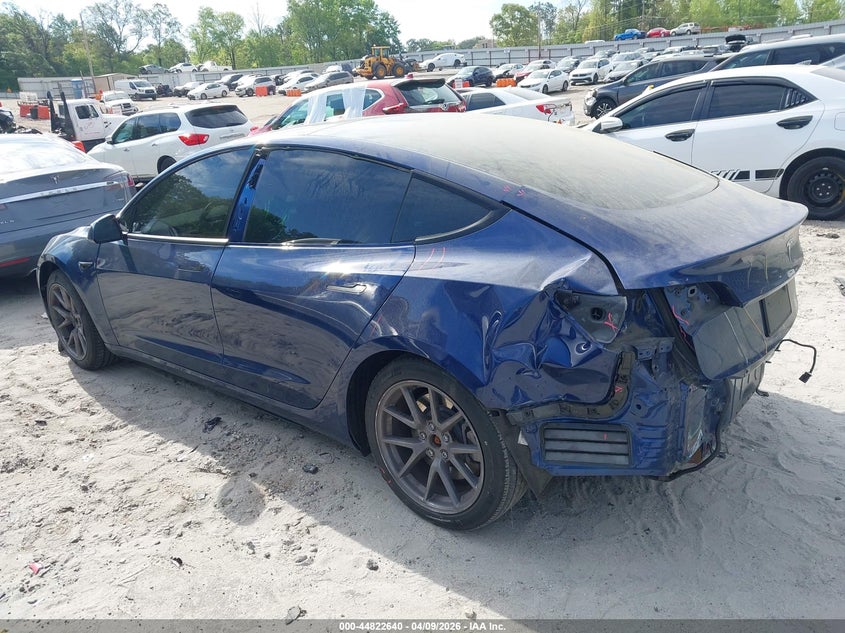 2021 Tesla Model 3 Long Range Dual Motor All-Wheel Drive blue Lot 111044822640 Vin 5YJ3E1EB8MF049288